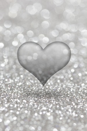 Abstract Holiday Background, Shiny Lights and Hearts. St.Valentine's Day.の写真素材