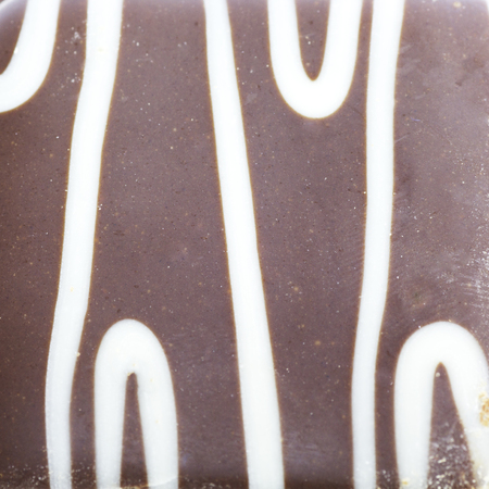 Mignon - Cakes with Cream and Chocolate. Close Up Cookies.の写真素材