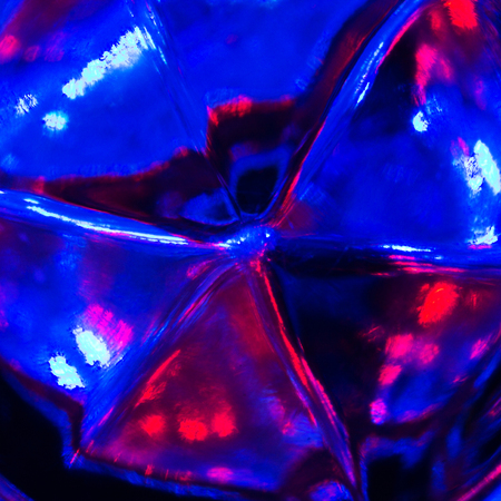 Close up of detail of a old crystal glass. Abstract background.の写真素材