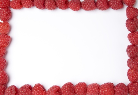 Raspberry Frame with Copy Spaceの写真素材