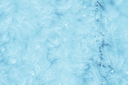 Ice crystals on a windowの写真素材