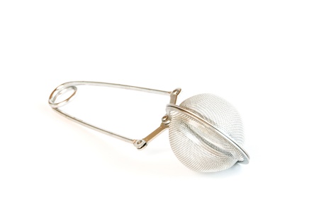 Tea strainer with white background