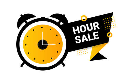 24 hour sale. Watch element sign as for your design. Watch element as for your design, for black Friday, time limitのイラスト素材