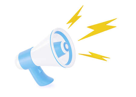 3d loudspeaker speaker. On a white background. 3d renderingの写真素材