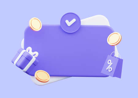 3d mockup blank credit card. To insert your own price. The concept of online shopping for discounts....
