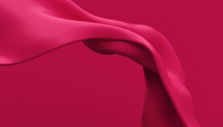 Abstract viva magenta, swirl wave background. Flow liquid for beauty and cosmetics product. trendy 2023.の写真素材