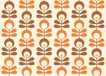 seamless retro pattern illustrationのイラスト素材