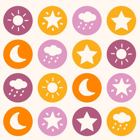 Colorful background with dots  illustrationのイラスト素材