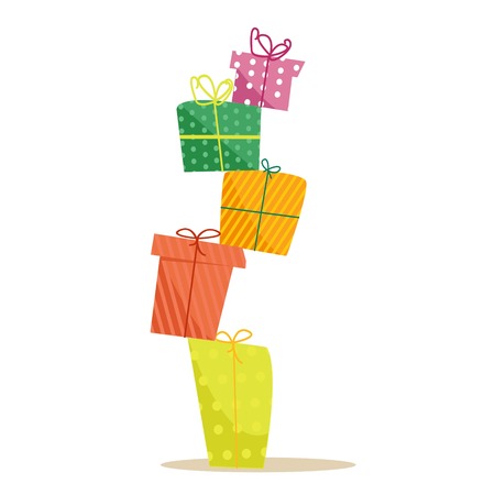 Colorful giftsのイラスト素材