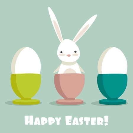 Easter Bunny, vector illustrationのイラスト素材
