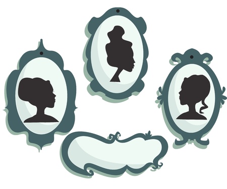 mirrors vectorのイラスト素材