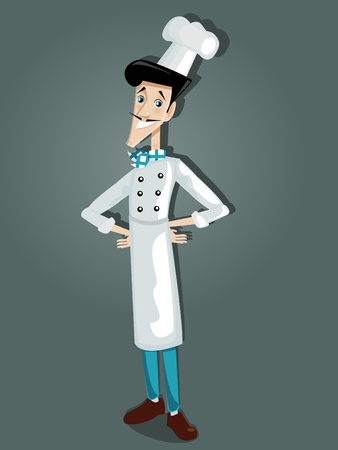 Italian chef, illustrationのイラスト素材