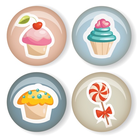 Cute badges , illustrationの写真素材