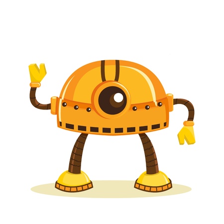 Cartoon robotのイラスト素材