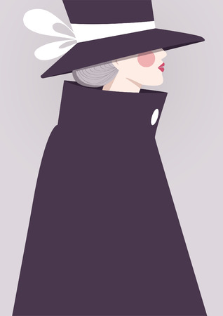 Elegant woman background, vector illustrationのイラスト素材