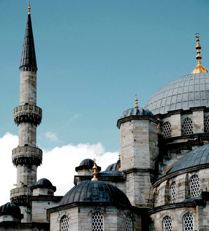 Blue Mosque in Istanbul, Turkey. Blue Mosque is one of the largest mosque in the world.の写真素材