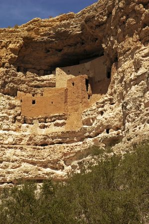 Ancient Native American dwelling at Montezuma's Castle National Monument, Camp Verde, Arizonaのeditorial素材