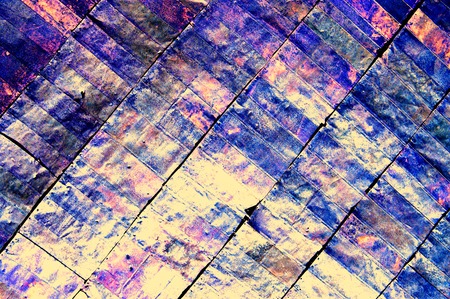 Closeup of rustic sheet metal suitable as an abstract backgroundの写真素材