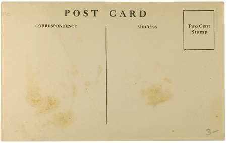Vintage post card with copy space 
