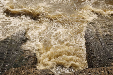 Sea Water On The Rock