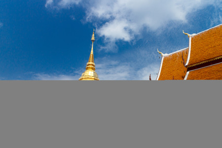 Wat Phrathat Doi Suthep temple in Chiang Mai Thailand.の写真素材