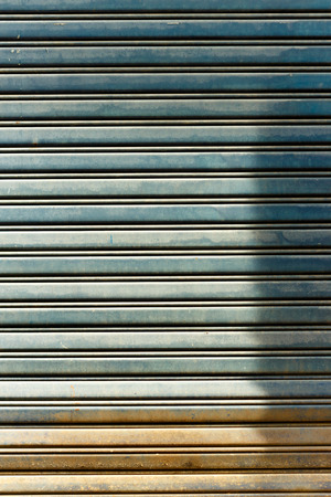 old shutter curtain for background photo stockの写真素材