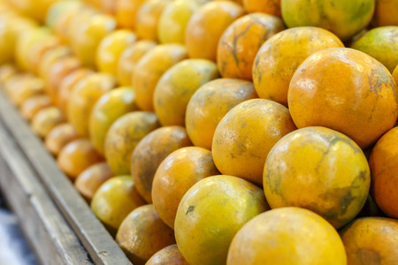 Fresh Oranges background Thai honeysuckle species oranges, for saleの写真素材