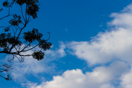blue sky and white cloud natural backgroundの写真素材
