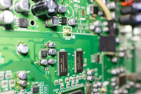 close up Electronic circuit board, technology background