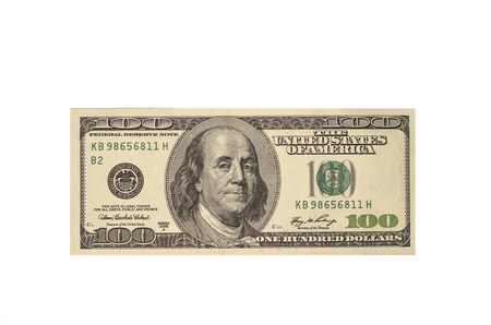 A one-hundred American dollar bill
