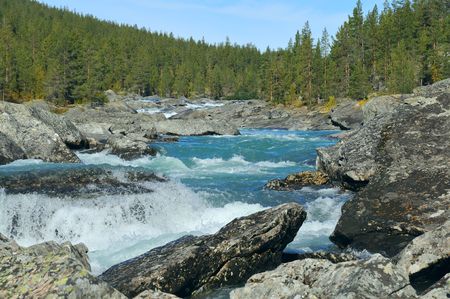 River Otta in Ottadalen in Norway. In Oppland , Jotunheimen.