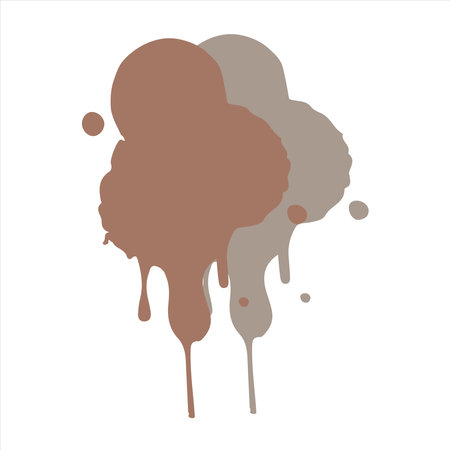 Vector illustration of a paint splatter, isolated on white background.のイラスト素材