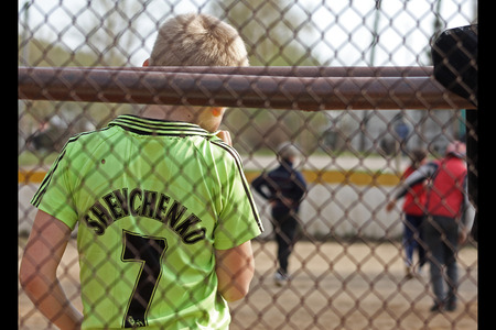 goalkeeper is waiting for ballのeditorial素材