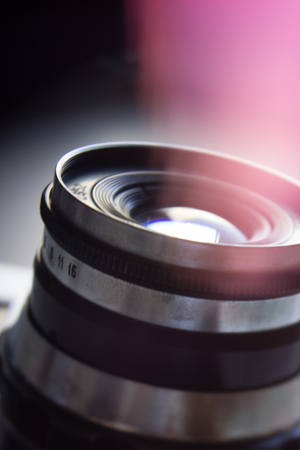 Old vintage retro camera abstract backgroundの写真素材