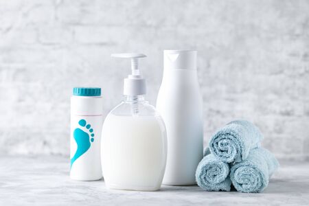 Hand hygiene products and protection against coronovirus infection.の写真素材