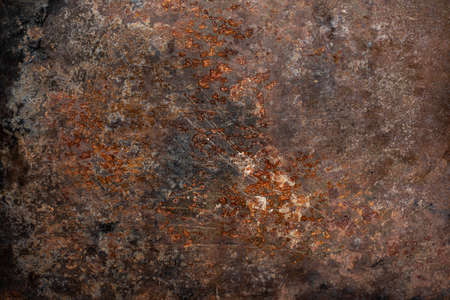 Empty brown rusty background or rusty metal texture.