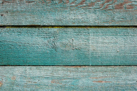 Old planks painted in green color, background, textureの写真素材