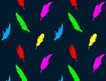 Color mix bird penのイラスト素材