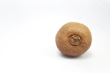 Kiwi fruit isolated on white background.の写真素材
