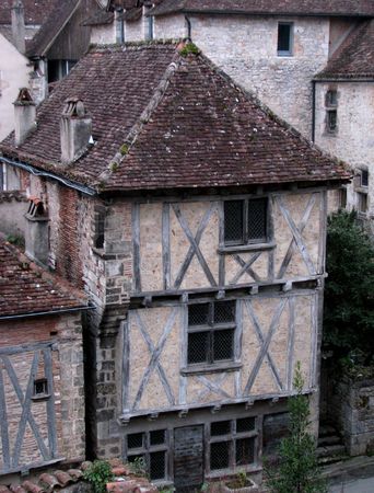 old house in the village of Saint Cirq Lapopie, France