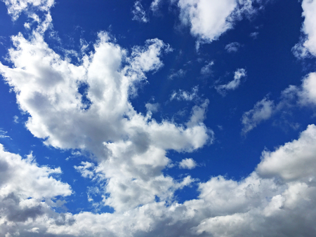 Blue Sky with white cloudsの写真素材