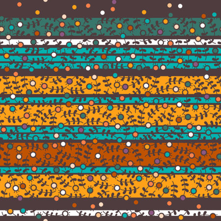 Seamless pattern of a little different flowers.のイラスト素材