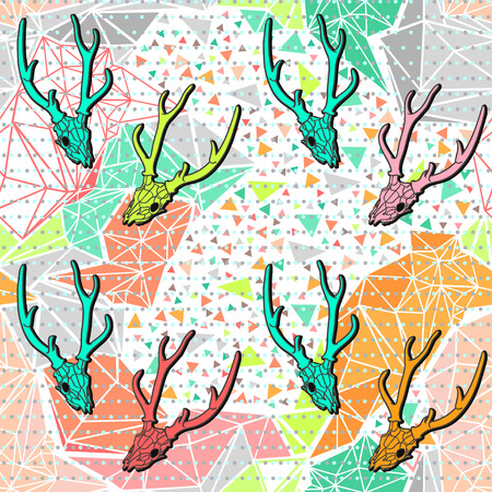 Seamless background pattern with poligonal form.のイラスト素材