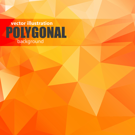 Vector abstract polygonal yellow background.Suitable for ads, signboards, menu and web banner designsのイラスト素材