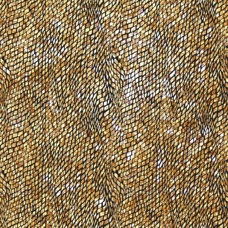 Doodle Dash line Gold pattern. Shining black background with strokes and gold glitter. Fashion...
