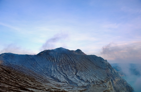 Kawah Ijen Volcano, Indonesiaの写真素材