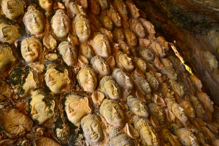 Buddha Head Statuesの写真素材
