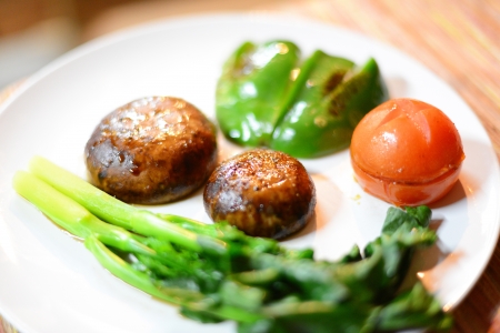Grilled Mushroomsの写真素材