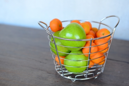 Tropical Oranges and Applesの写真素材