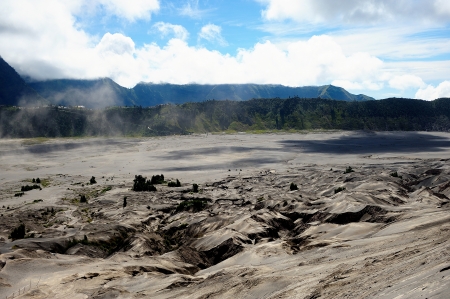 Landscape of Mount Bromo Volcano, Indonesiaの写真素材